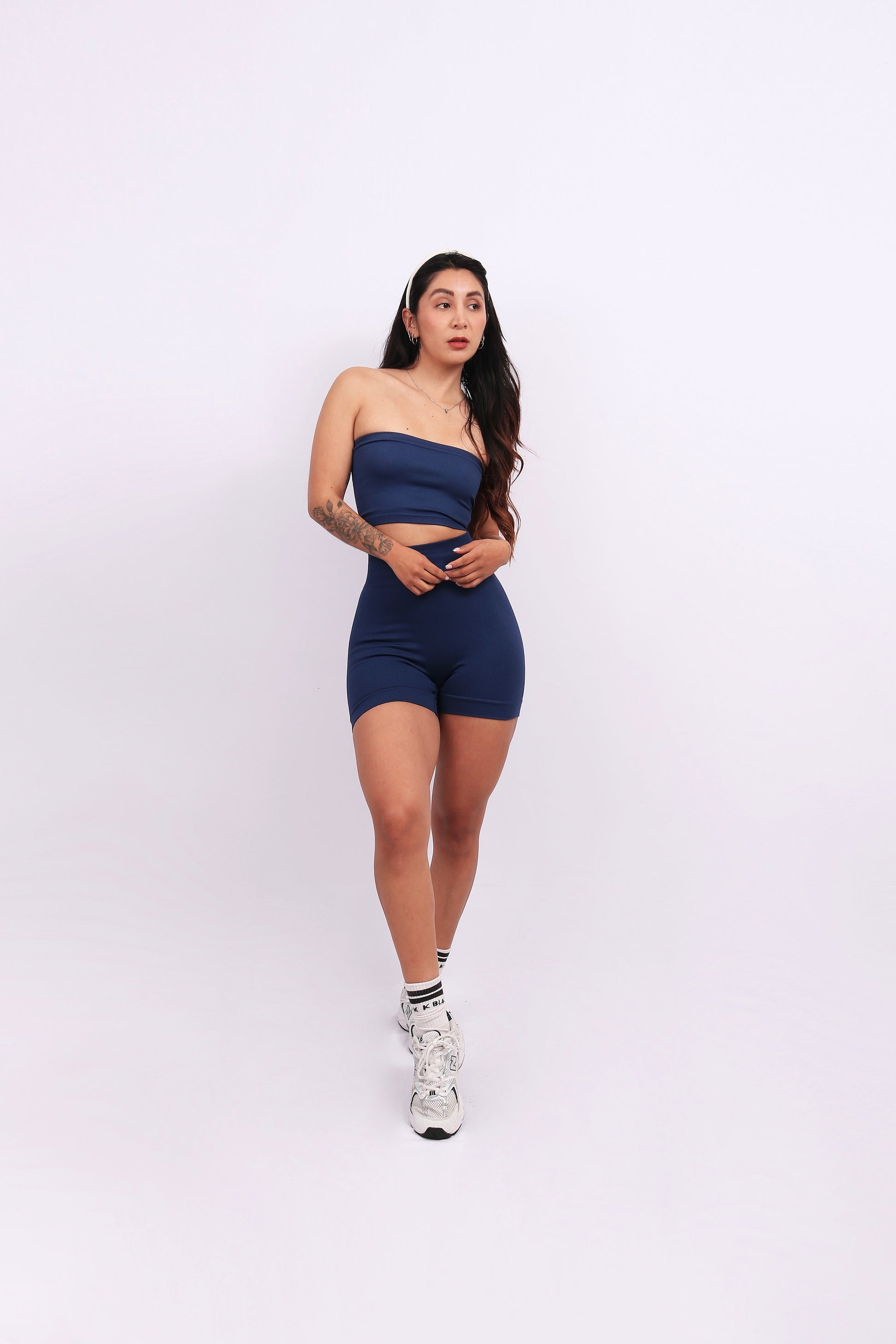 SET SHORT LOVE NAVY (PUSH UP)