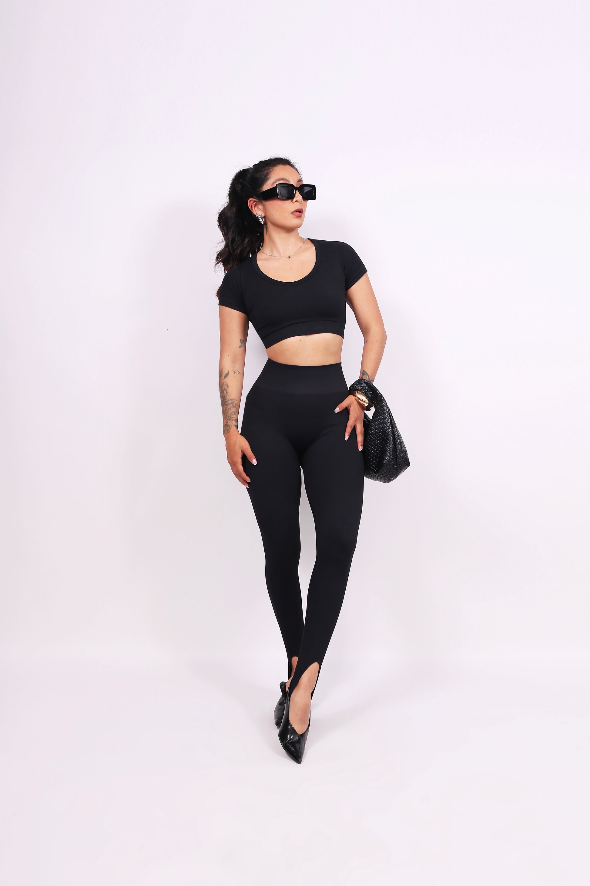 LEGGINGS PILATES BLACK (SIN PUSH UP)