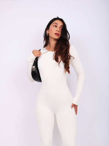 JUMPSUIT FLARE WHITE