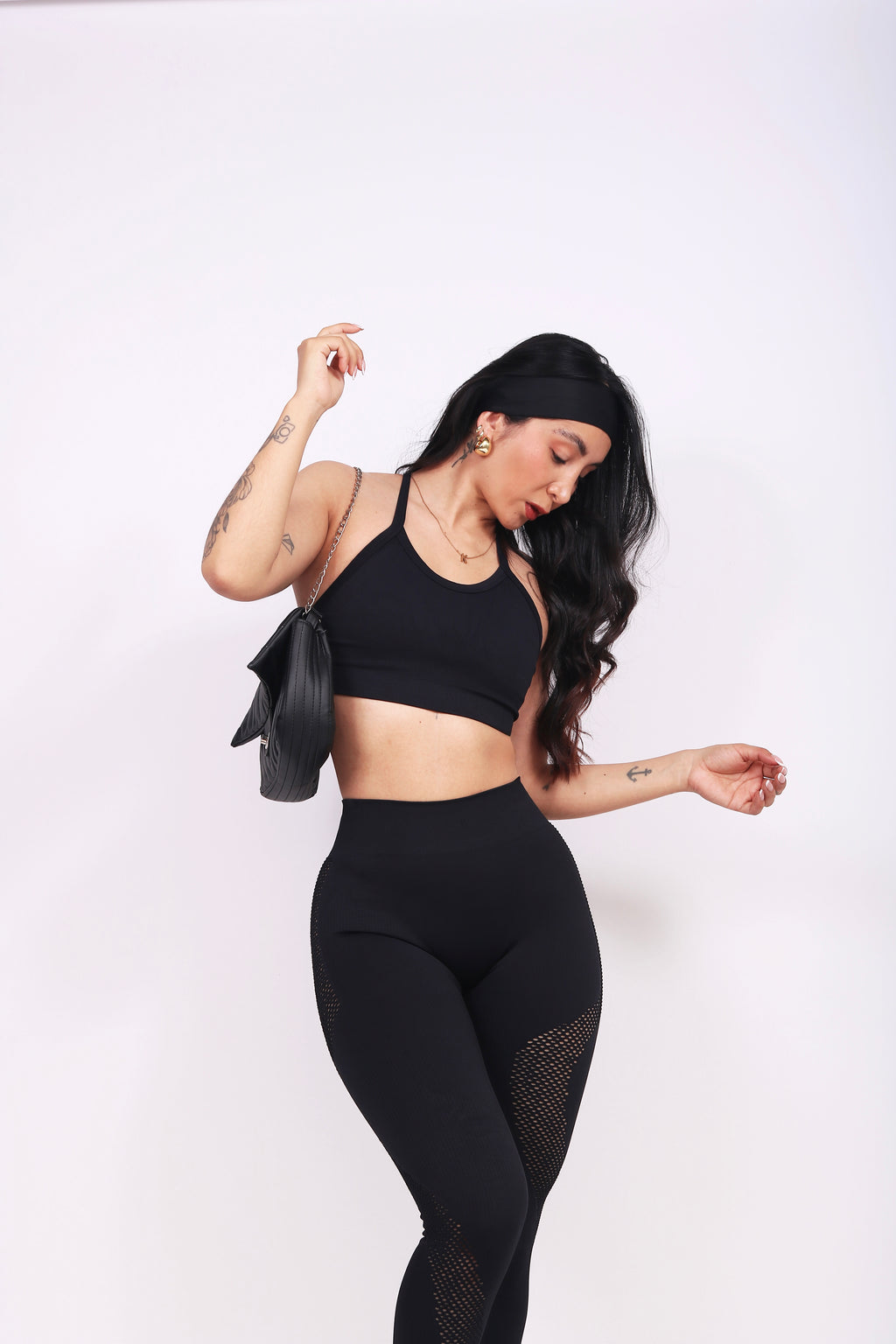 SET MESH BLACK (push up interno)