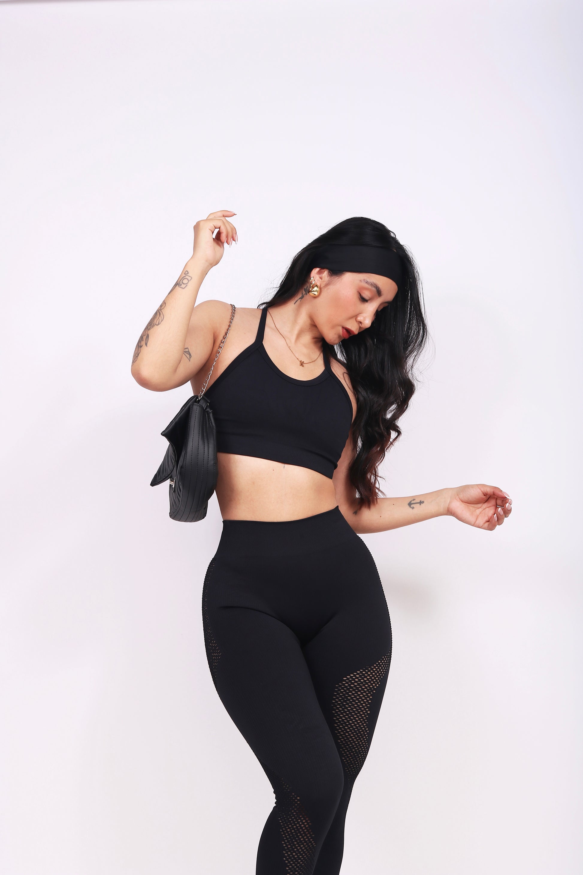 SET MESH BLACK (push up interno)