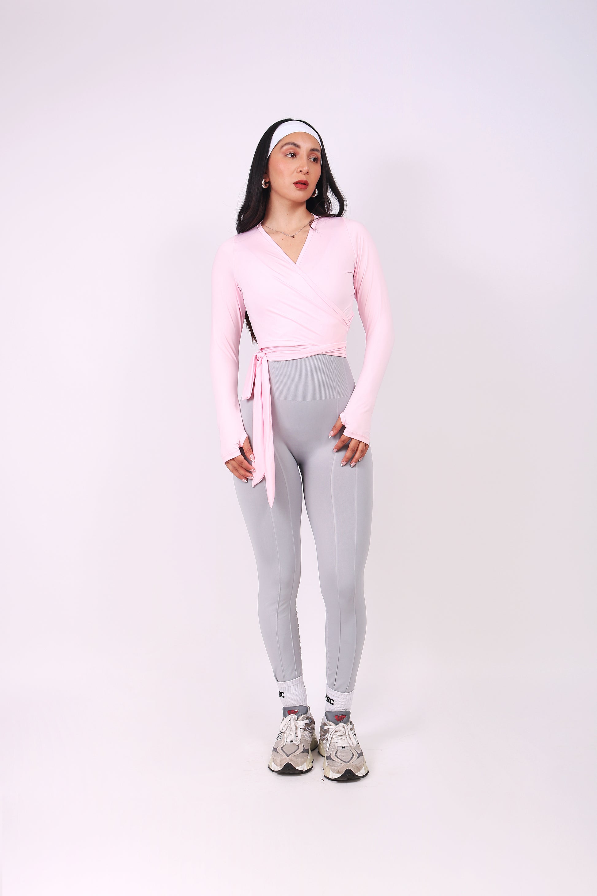 BALLET WRAP TOP ROSE