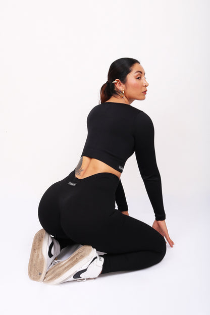 LEGGINGS LOVE BLACK (PUSH UP)