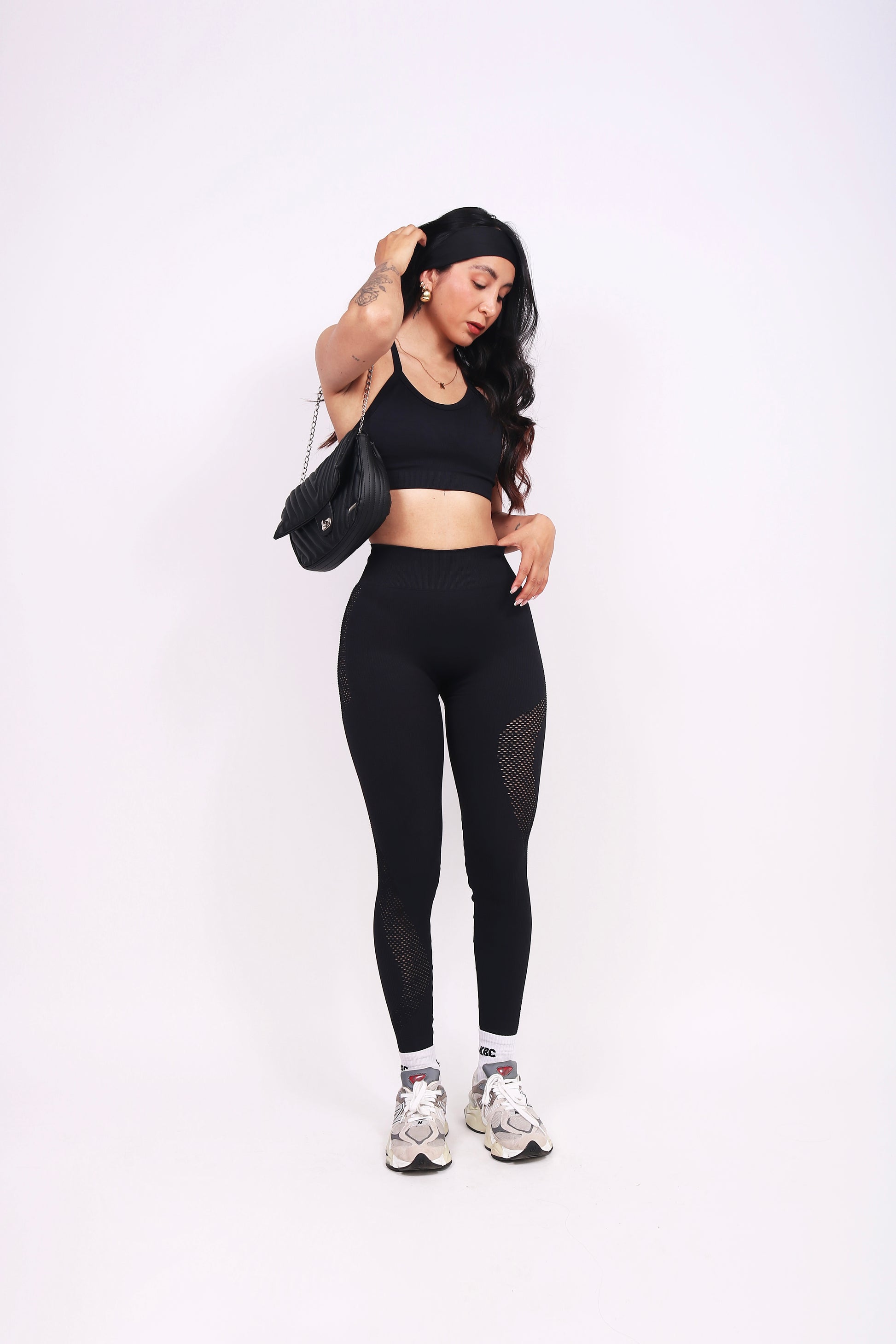 SET MESH BLACK (push up interno)