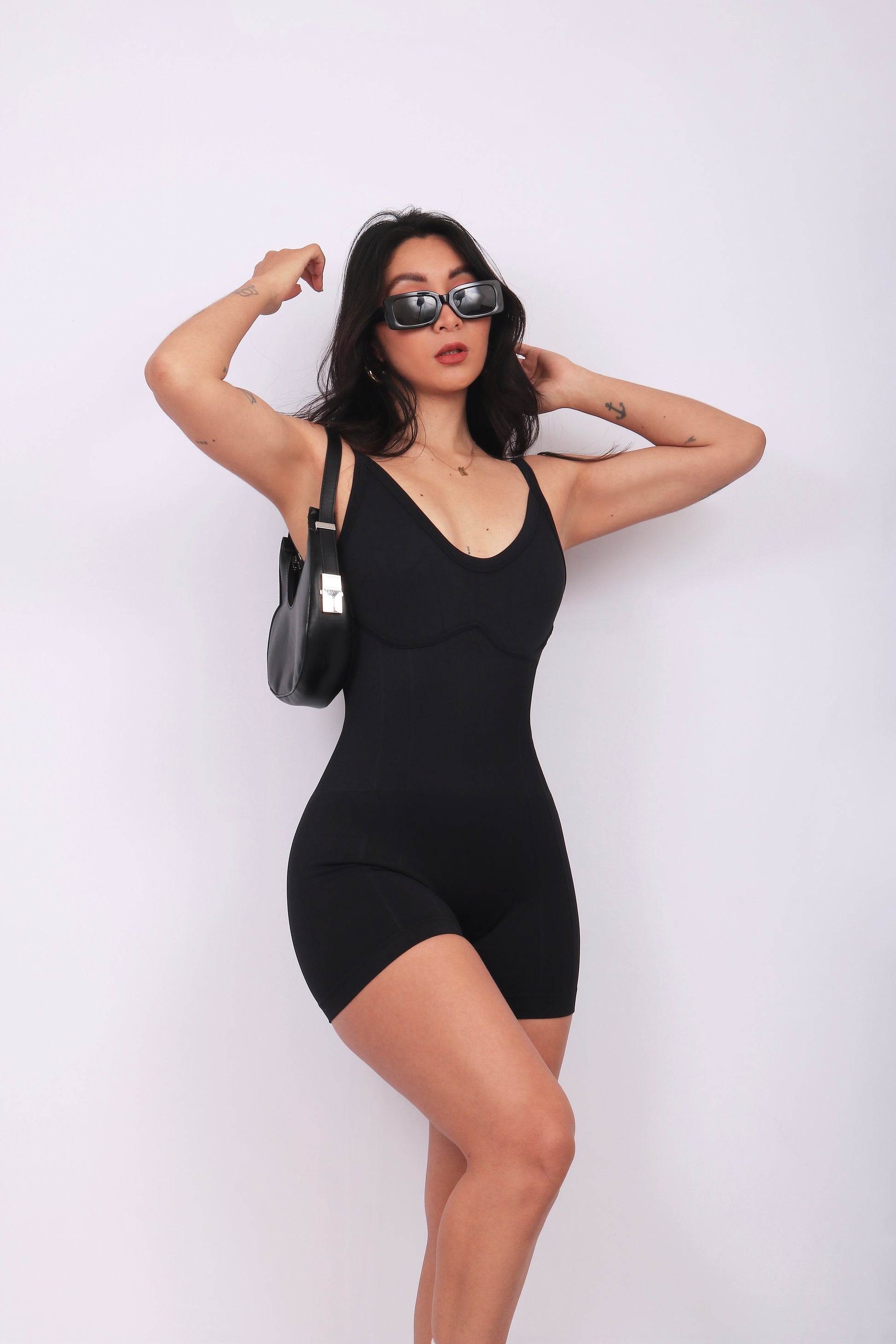 JUMPSUIT SHORT HAILEY BLACK