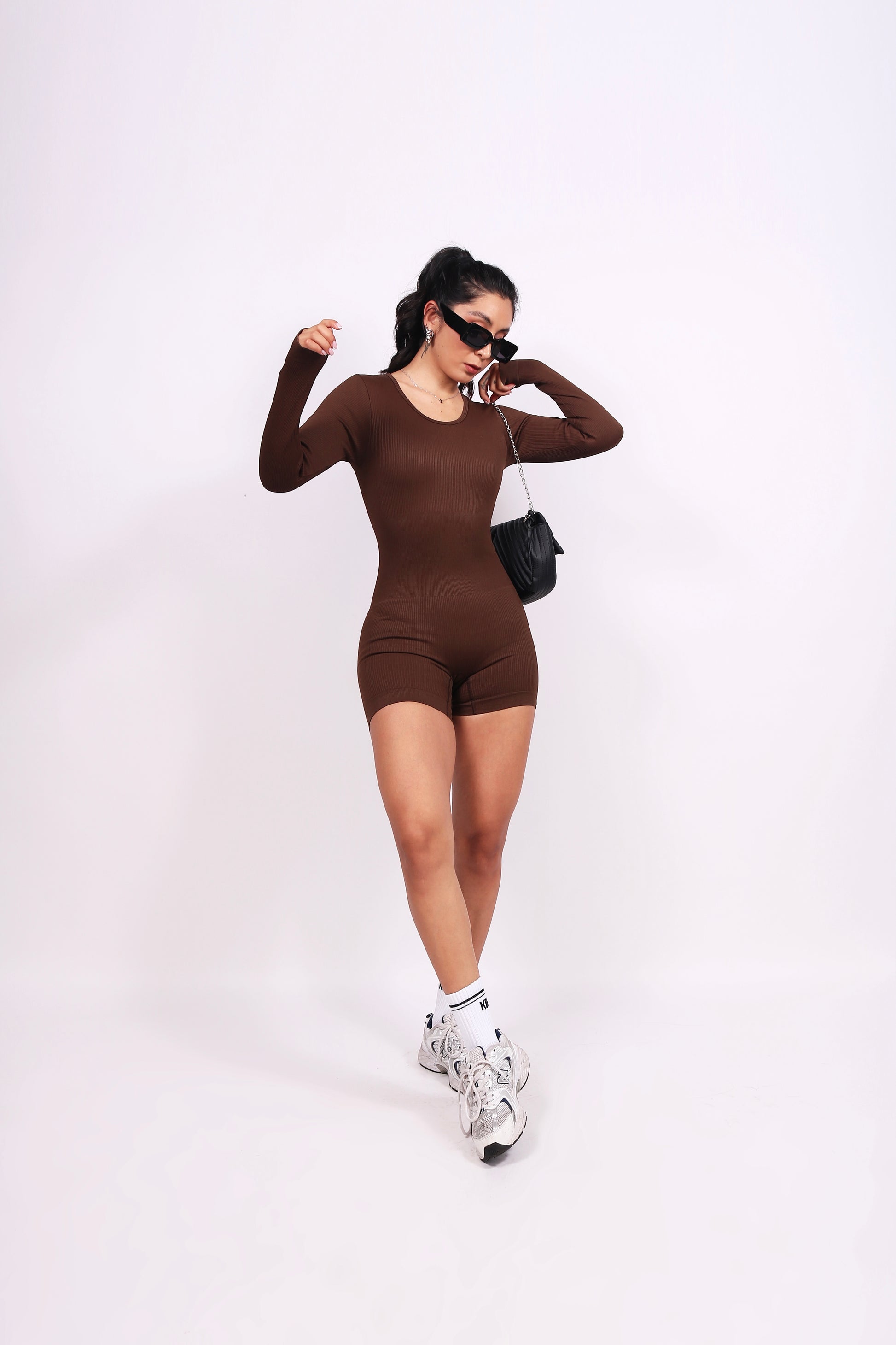 JUMPSUIT SHORT JK BROWN