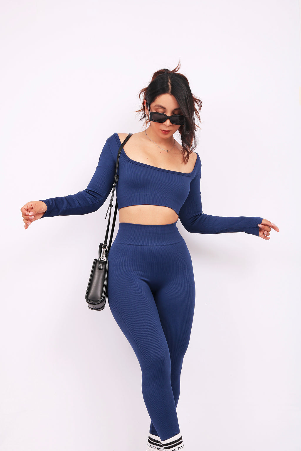 LEGGINGS LOVE NAVY (PUSH UP)