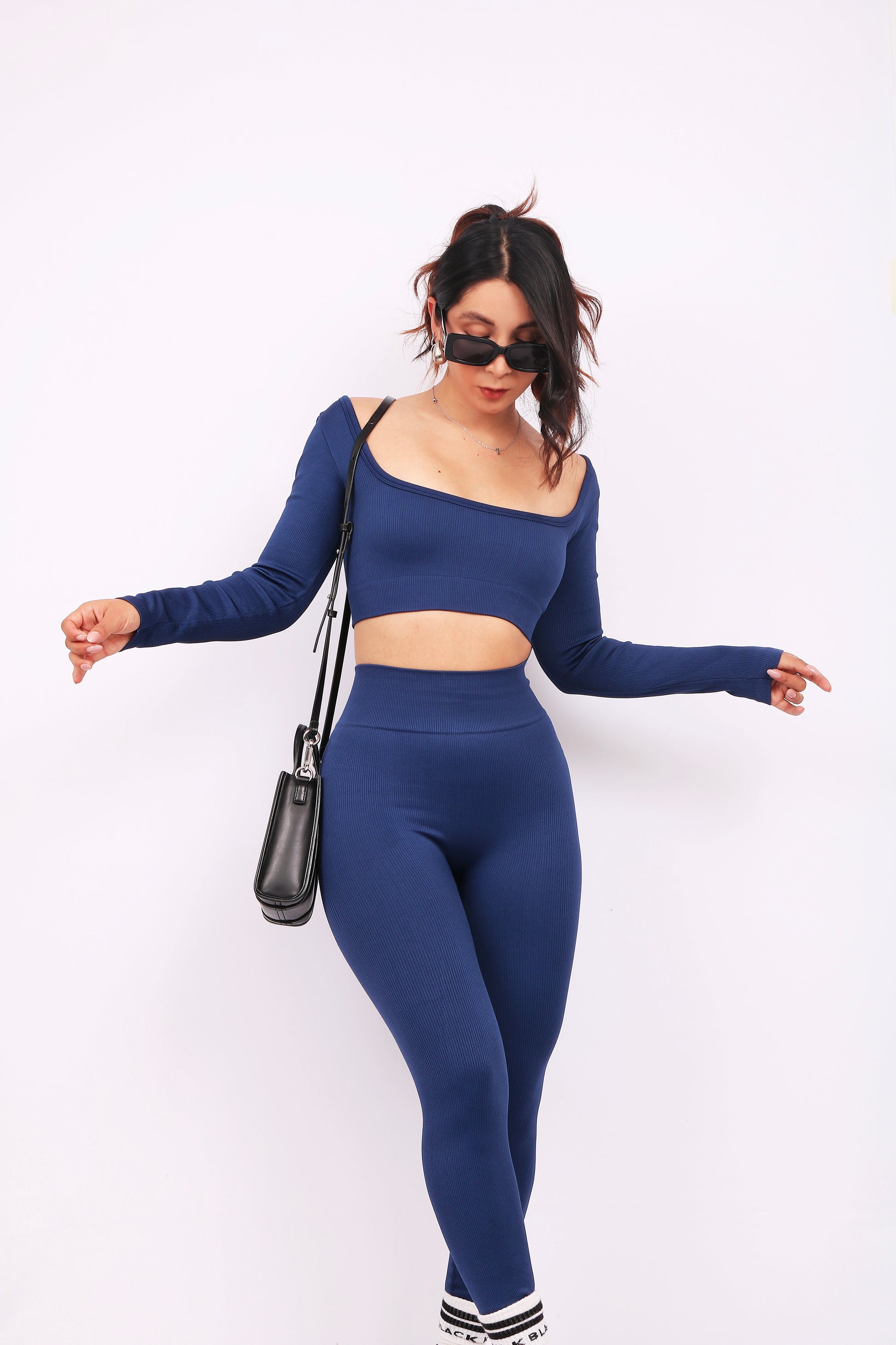 LEGGINGS LOVE NAVY (PUSH UP)