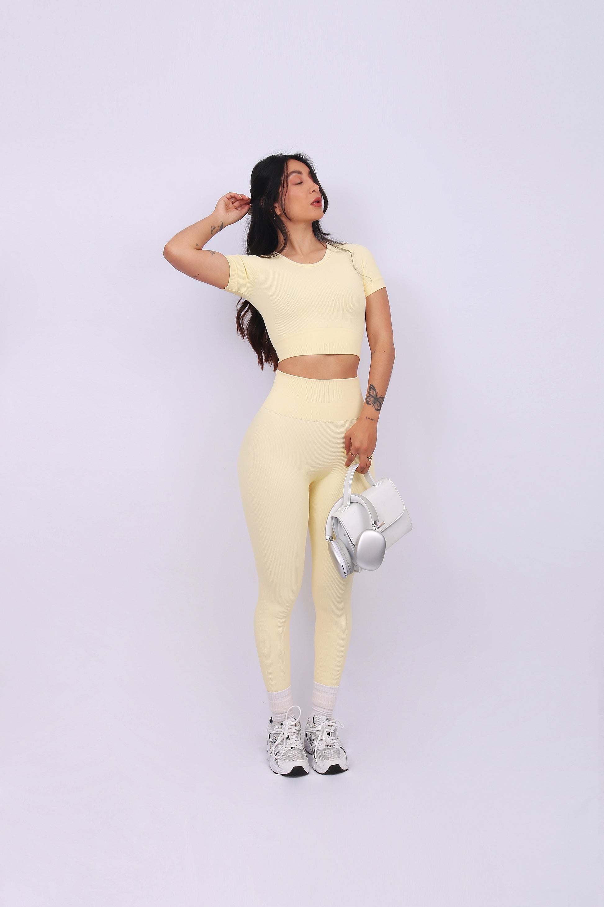 LEGGINGS BUTTER YELLOW (push up interno)