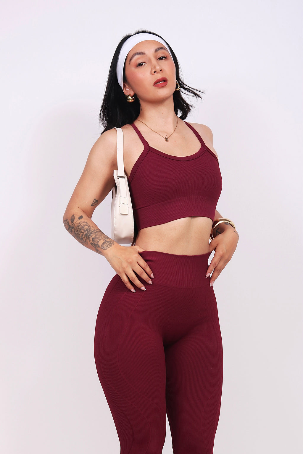 SET LINE BURGUNDY (push up interno)