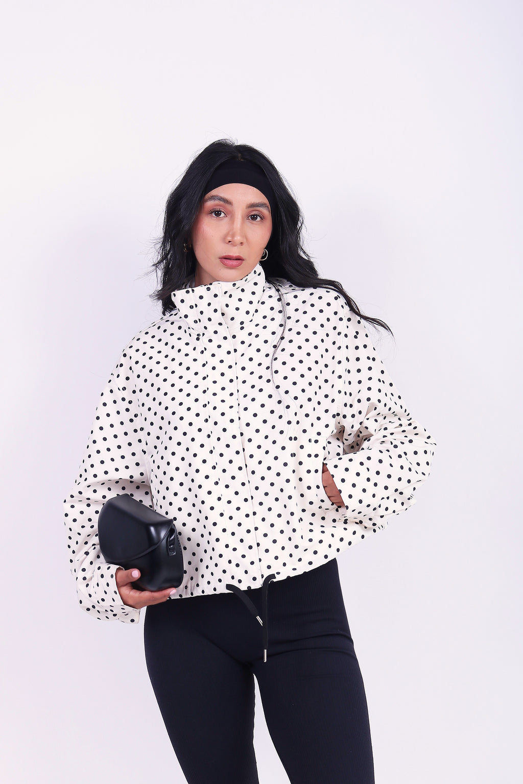 JACKET POLKA WHITE