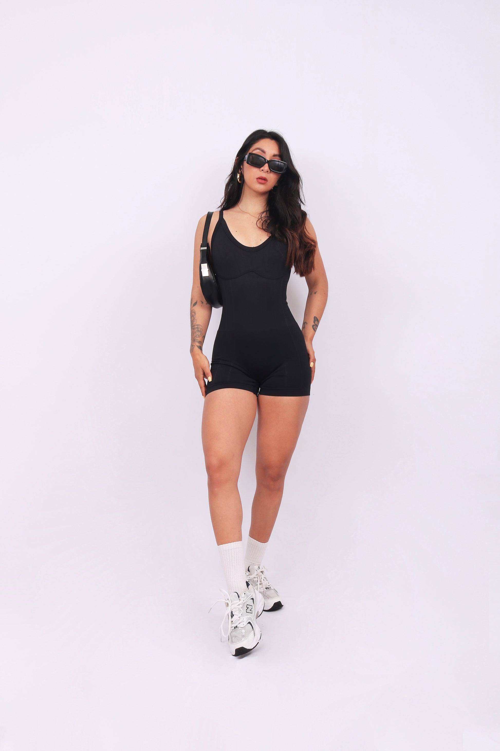 JUMPSUIT SHORT HAILEY BLACK