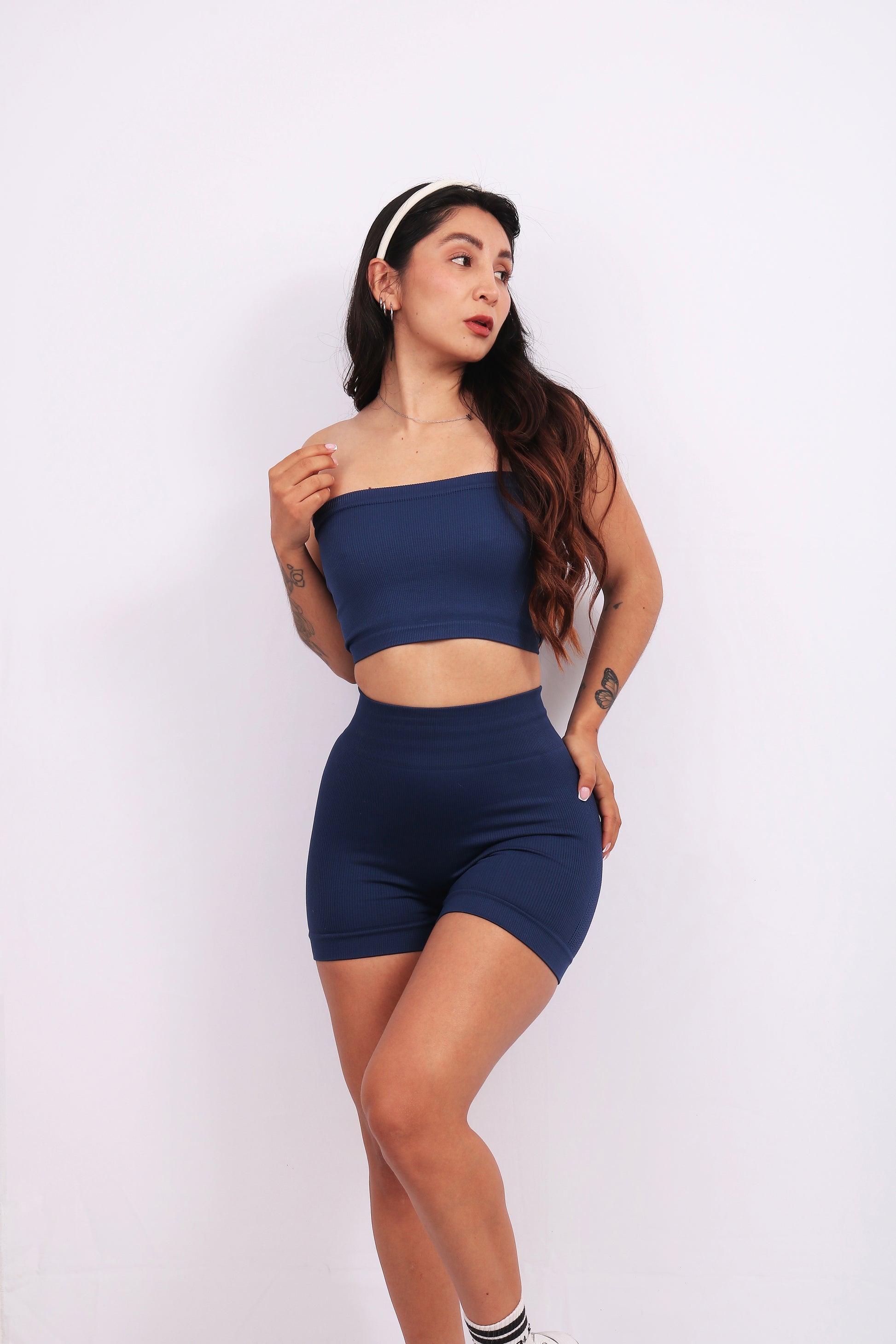 SHORT LOVE NAVY (PUSH UP)