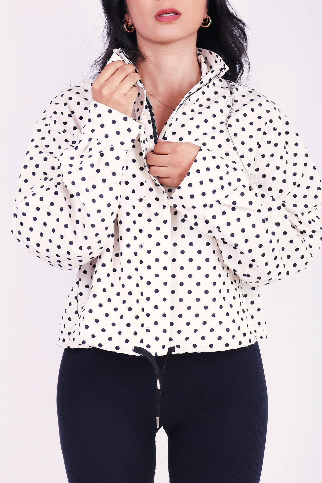 JACKET POLKA WHITE