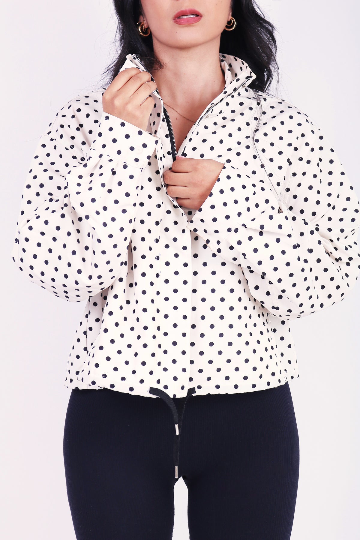 JACKET POLKA WHITE