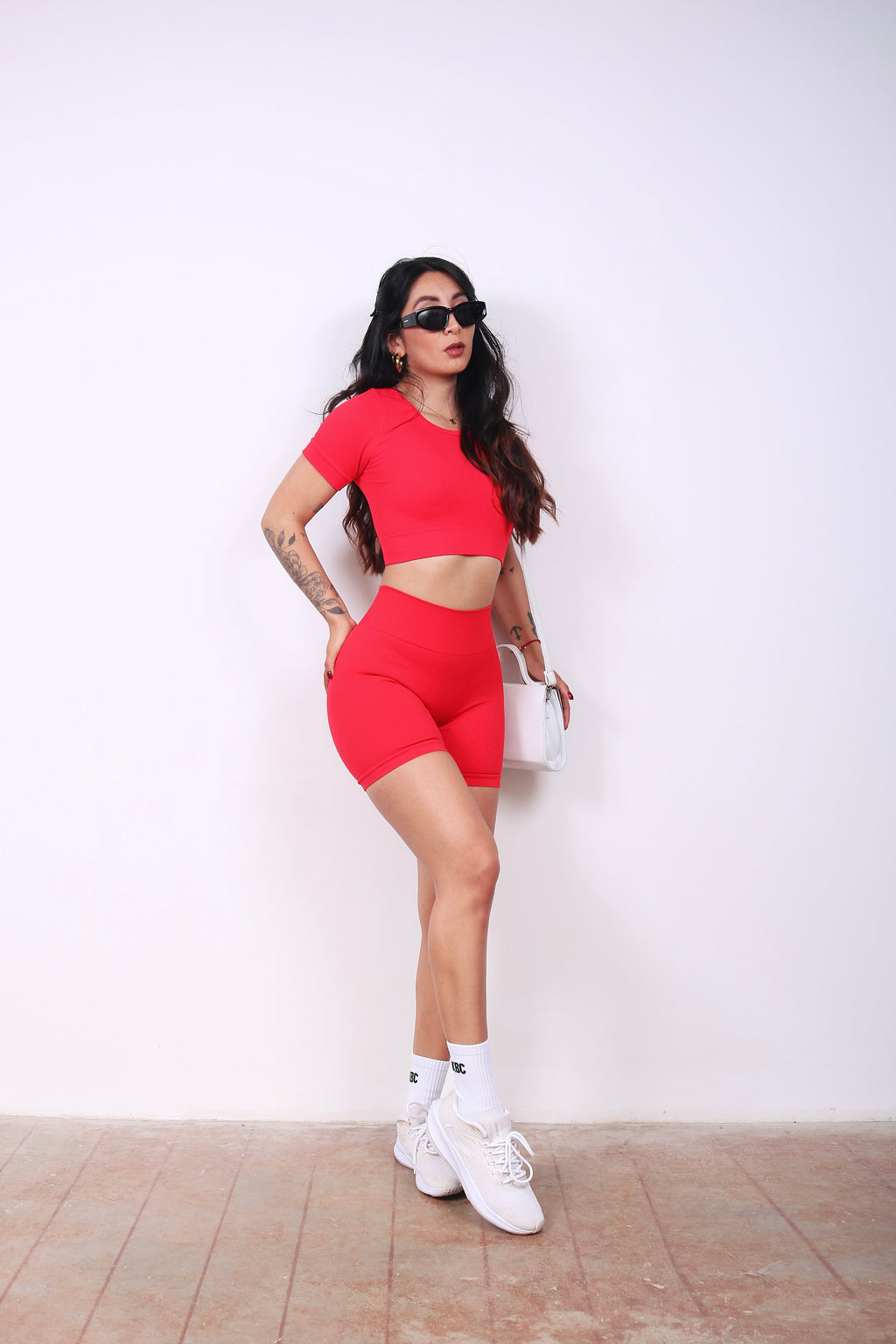 SET SHORT KYLIE CHILLI (push up interno)