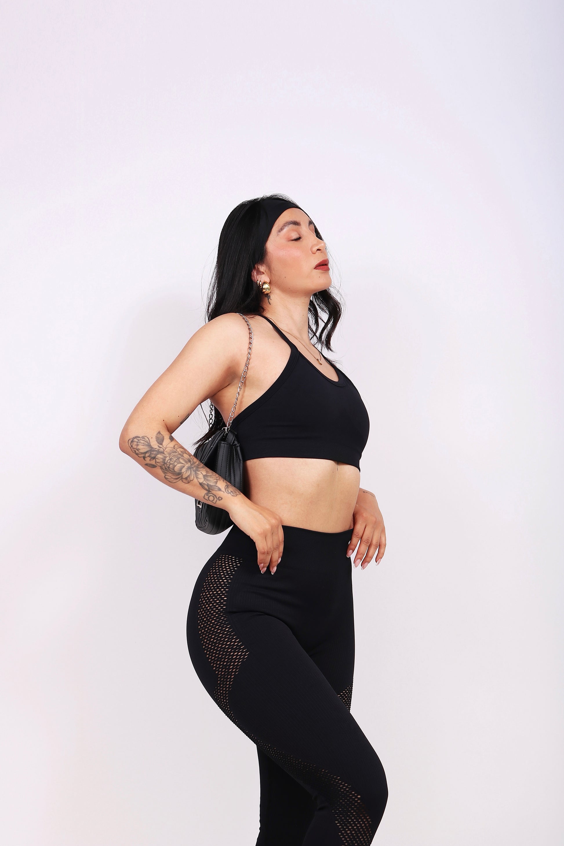 SET MESH BLACK (push up interno)