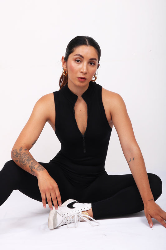 JUMPSUIT MOTIVATION BLACK