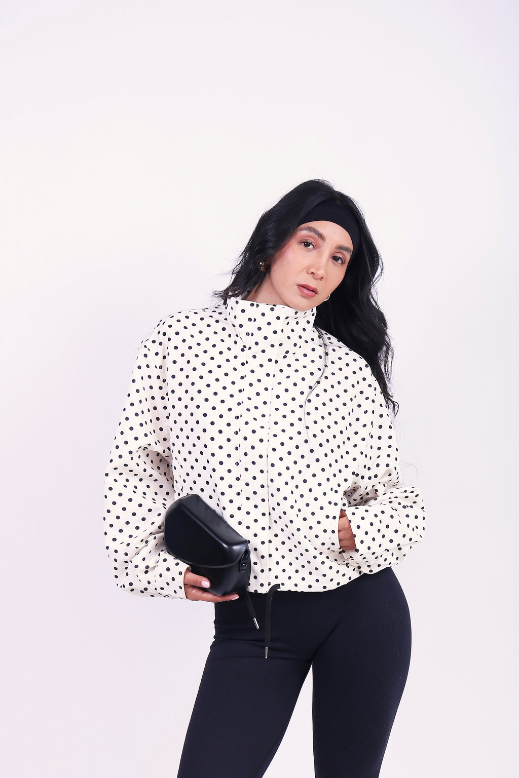 JACKET POLKA WHITE