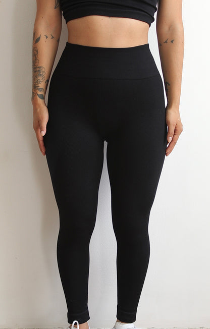 LEGGINGS LOVE BLACK (SIN PUSH UP)