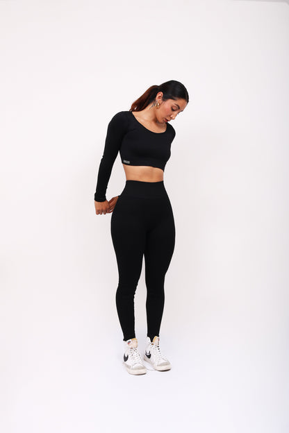 LEGGINGS LOVE BLACK (PUSH UP)