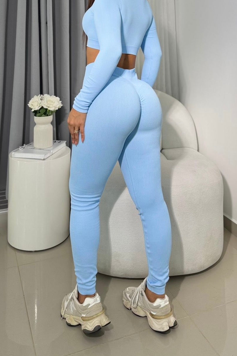 LEGGINGS BLUE BABY (push up interno)