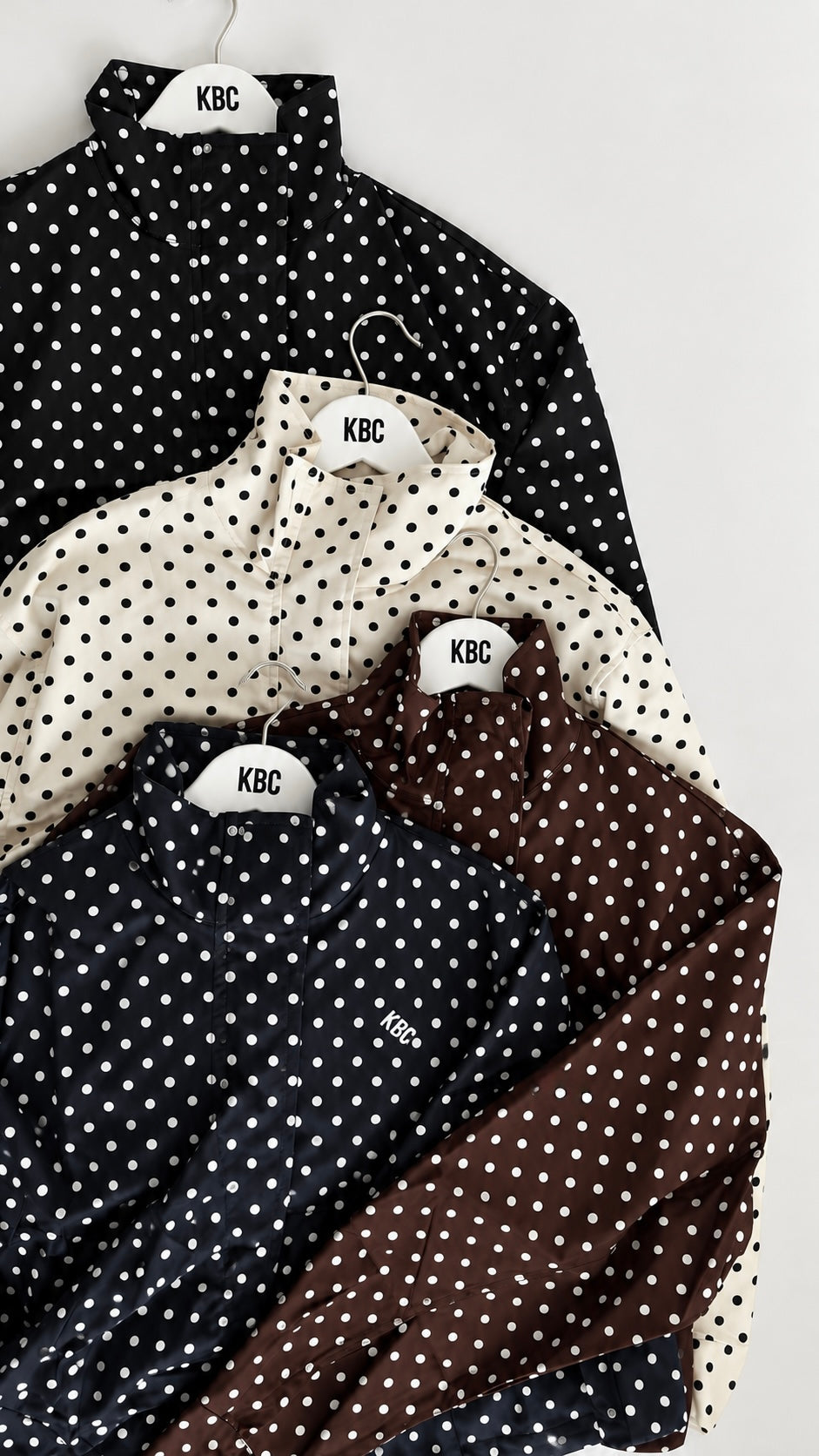 JACKET OVERSIZED POLKA NAVY