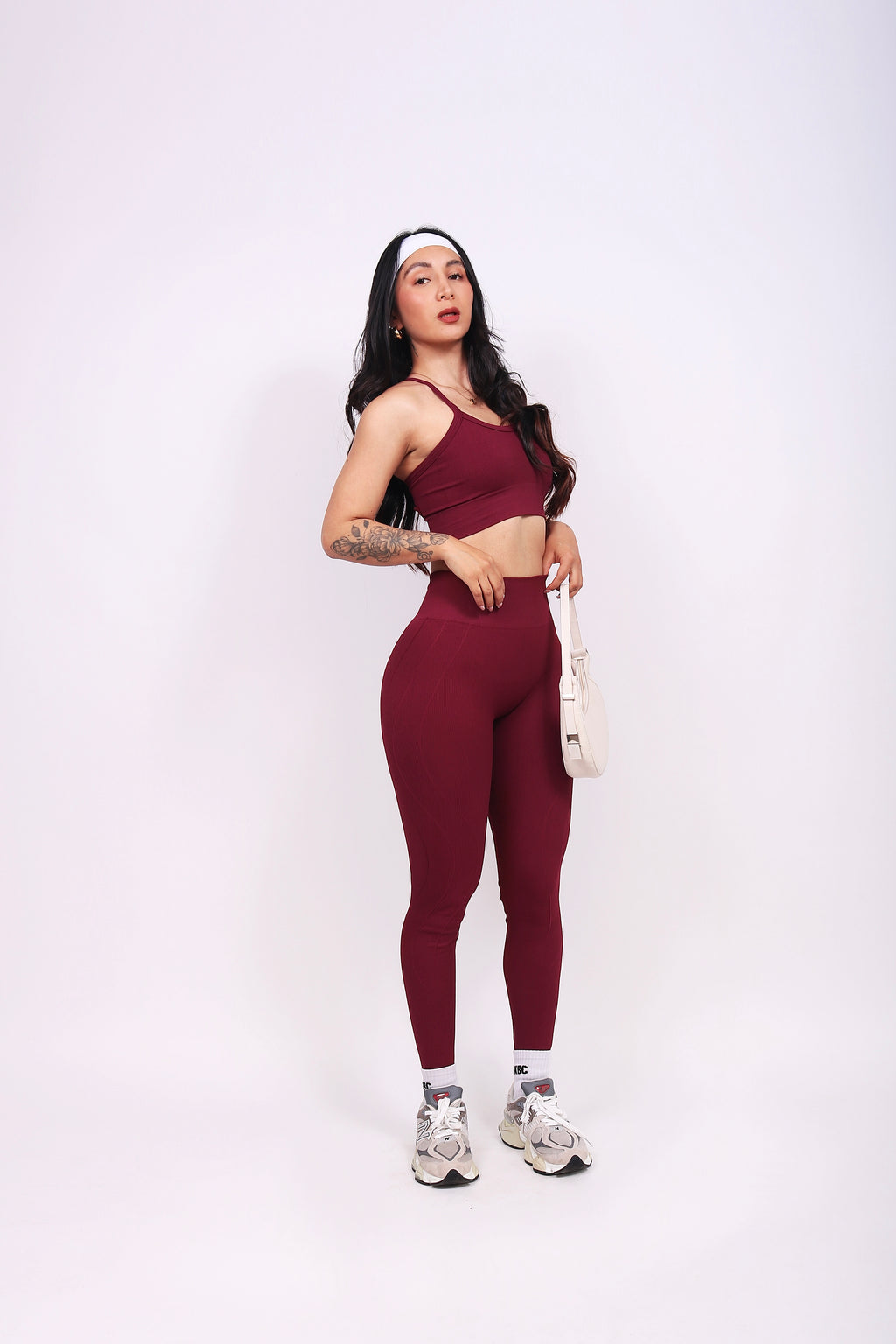 SET LINE BURGUNDY (push up interno)