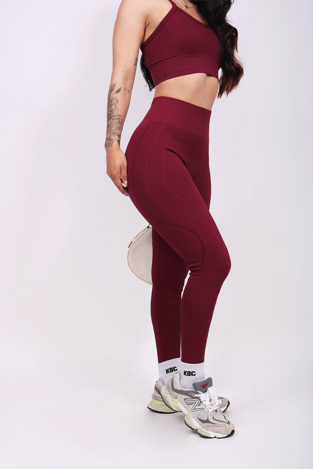 SET LINE BURGUNDY (push up interno)