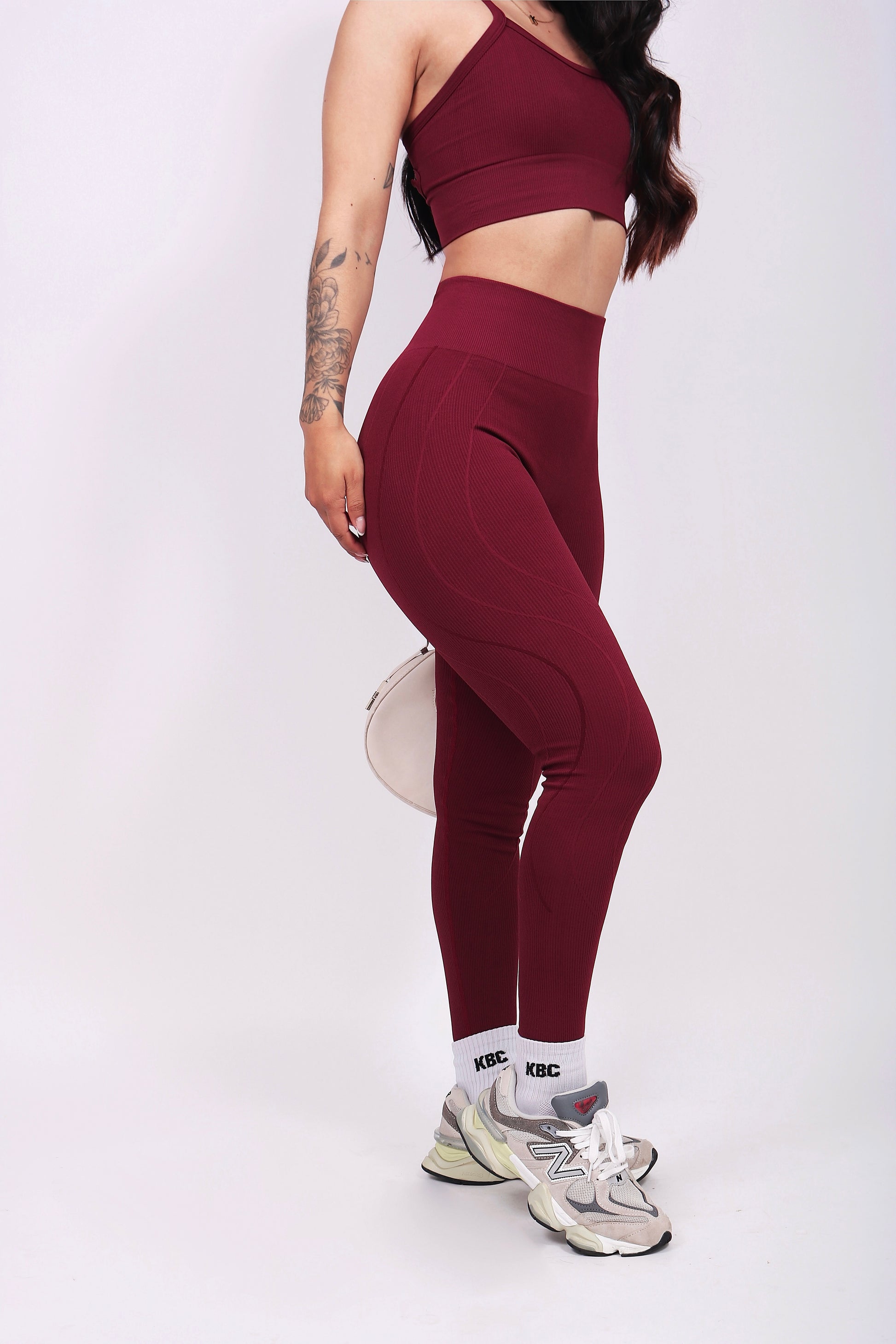 SET LINE BURGUNDY (push up interno)