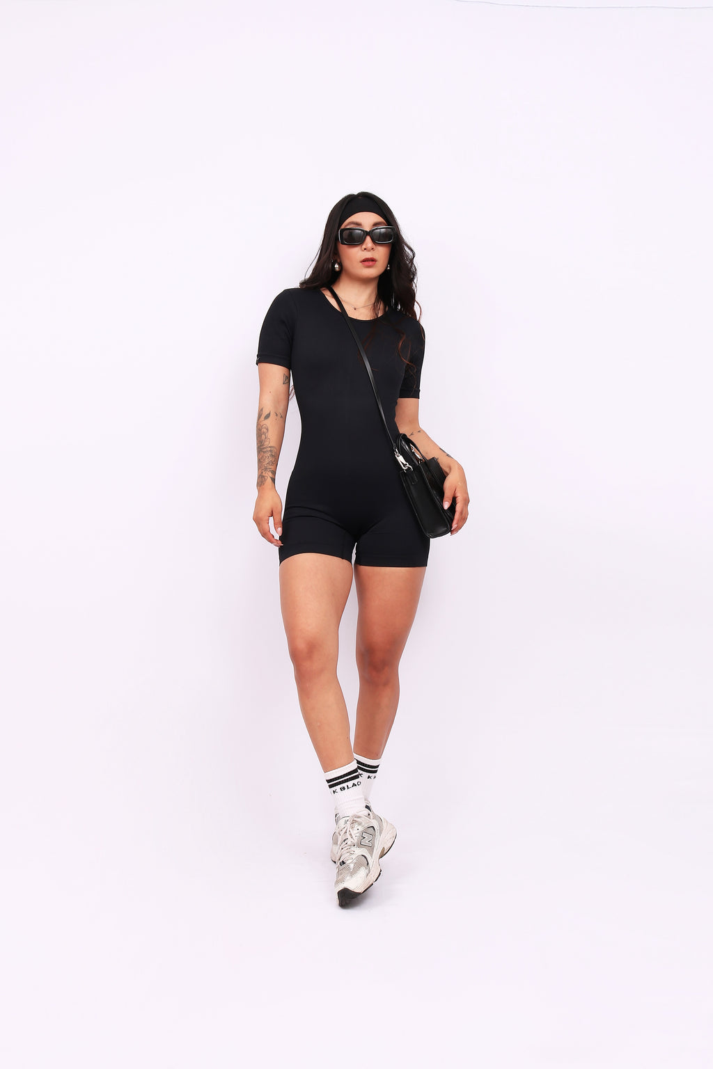 JUMPSUIT SHORT KYLIE BLACK