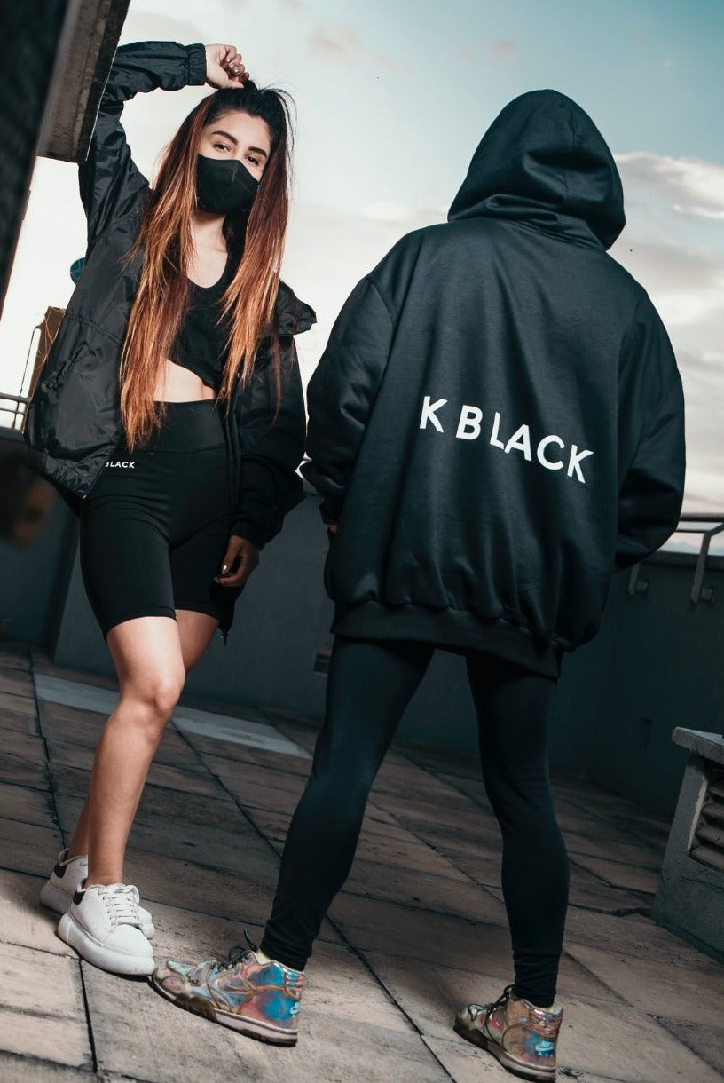 HOODIE K BLACK UNISEX